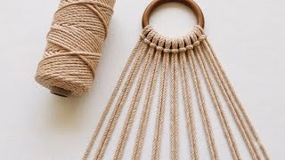 Macrame - Easy Wall Hanging / Simple DIY Butterfly Pattern Plant Hanger / Tutorial for Beginners