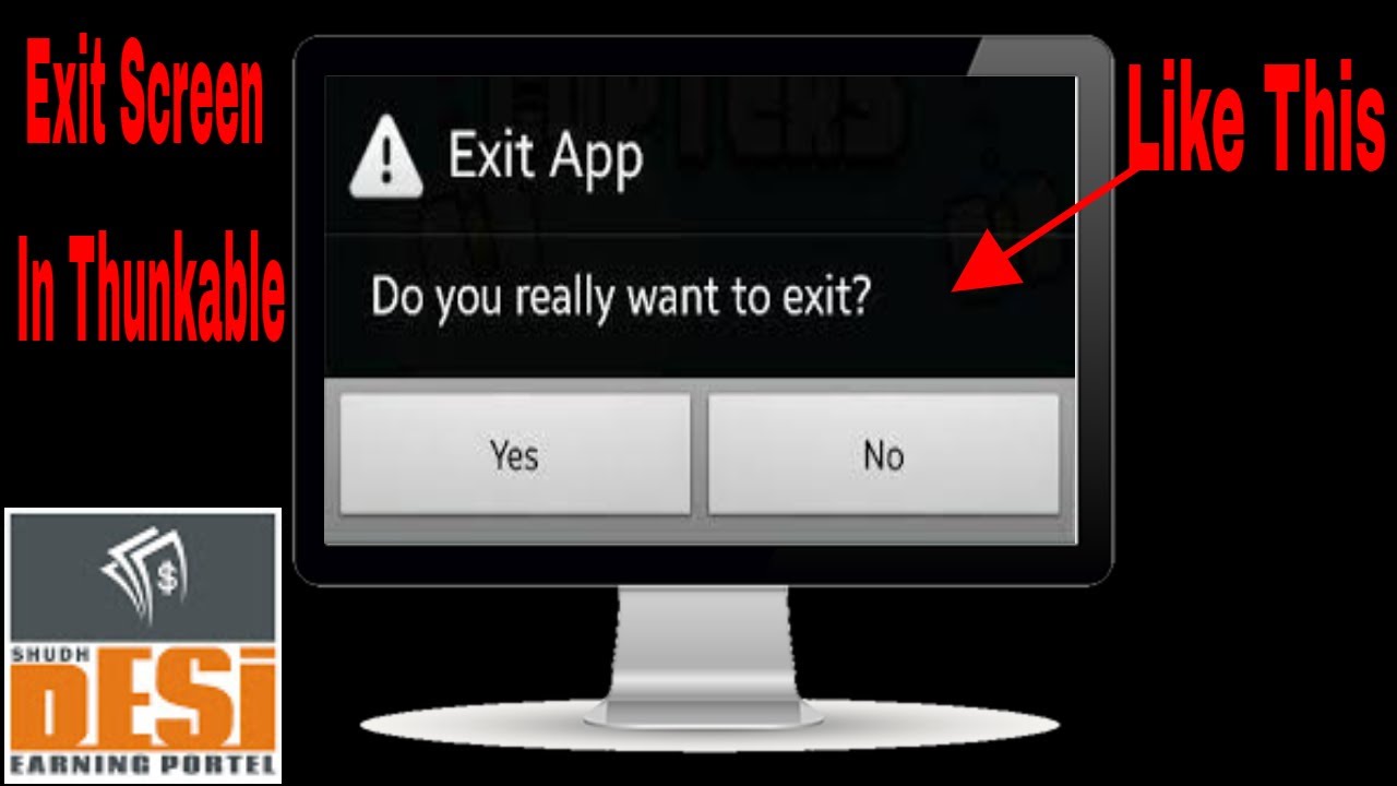 How To Create Closing App Screen IN Android App. Thunkable Tutorial