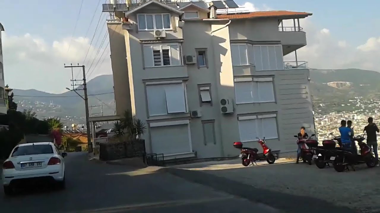 Alanya Kalesi Turkey дорога на такси с крепости в Аланье 2017 Turkish landscapes #travel #youtube