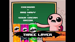 Isaac stacks pringles flavors (TBOI Animation)