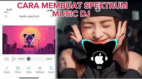 Cara membuat spectrum music dj di android