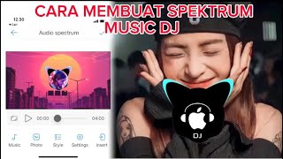 Cara membuat spectrum music dj di android