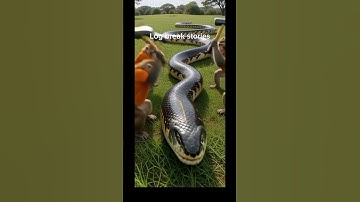 Giant Python vs Monkey: A Baby Rescue Tale#shorts #animals #funny