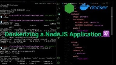 ✨🚀 | Dockerizing a NodeJS application with PostgreSQL DB