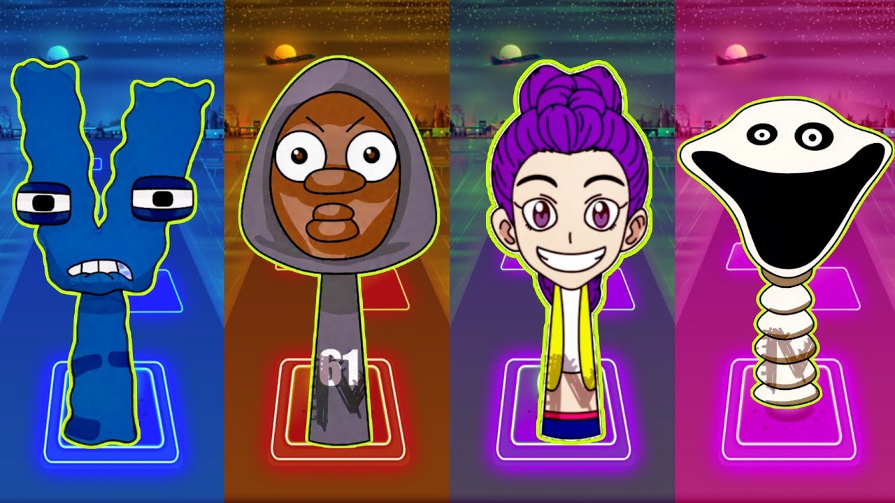 📹 Incredibox Sprunki OC - V из Alphabet Lore 🆚 61 🆚 Rumi 🆚 Hungry Worm - Tiles Hop EDM Rush 🎉