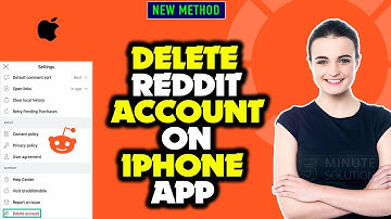 how to delete reddit account on iPhone app 2024