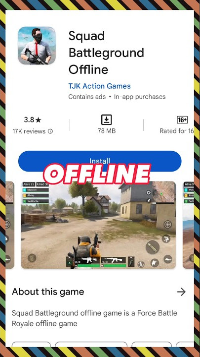 TOP 3 New Offline Battle Royale Games😱#shorts