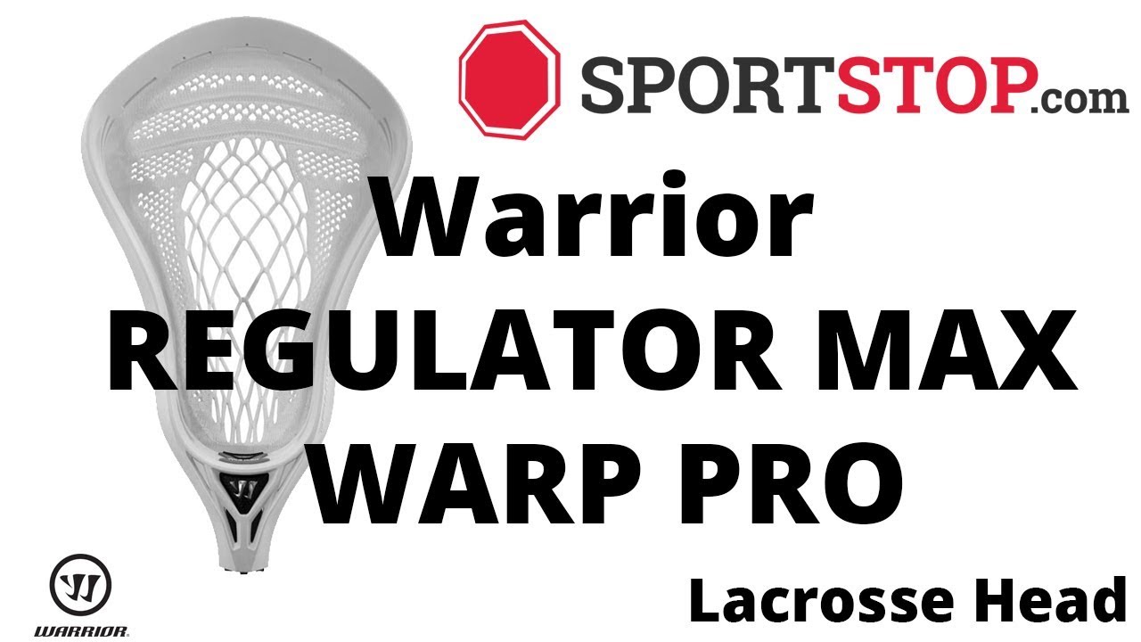 Warrior REGULATOR MAX WARP PRO Lacrosse Head Product Video SportStop