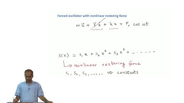 mod12lec55-Beyond Linear Oscillators: Forced Oscillator