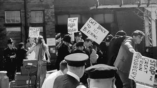 Railway Protestors Fight with the Police! Dr Beeching visits the Great Central Railway.