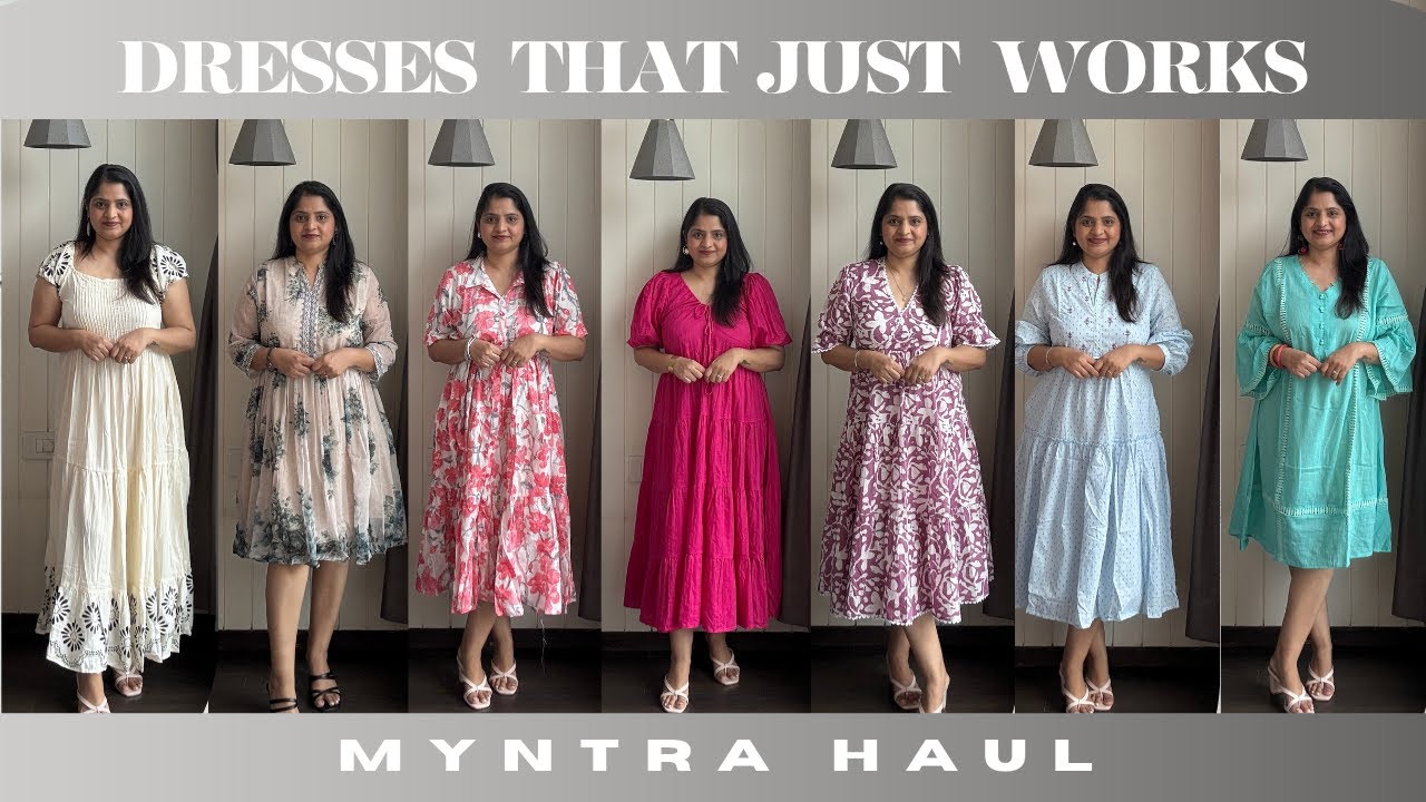 Affordable  Dresses You’ll Want to Live In 🌿 | Myntra Haul