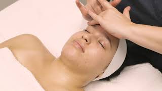 Humber College | Spa European Facial Massage Movements Protocol | Step 12: Horizontal Frictions