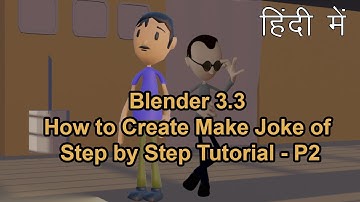 Blender 3.3 How to create Make Joke of Video [Character Head Modeling]  Step by Step Tutorial- P2