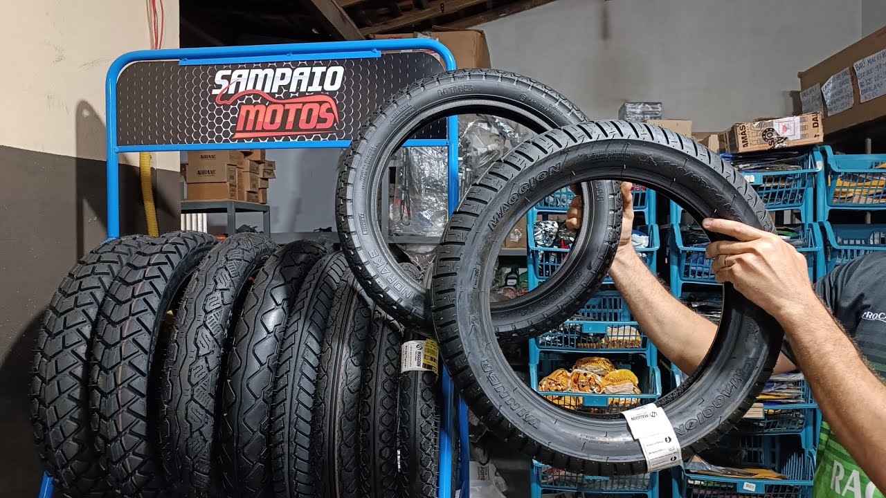 PNEU BALÃO NA POP e BIZ. MEDIDAS E CÂMARA RECOMENDADA.