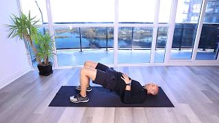 Glute Bridge Position Diaphramatic Breathing
