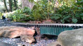 Live Steam 0-4-0 Run-Bye Over a Bridge