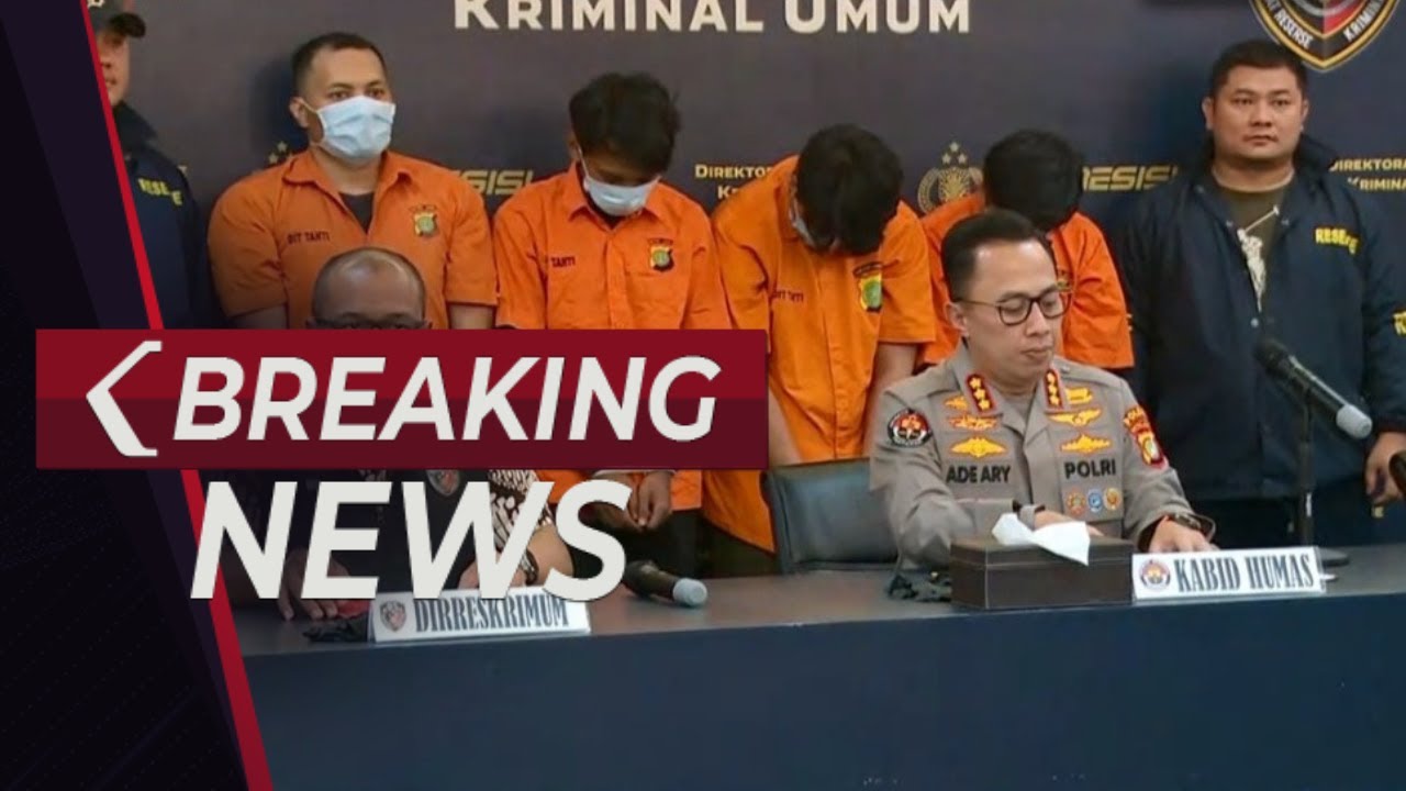 BREAKING NEWS Polda Metro Jaya Rilis Kasus Perampokan Jam Tangan BREAKING NEWS Polda Metro Jaya Rilis Kasus Perampokan Jam Tangan