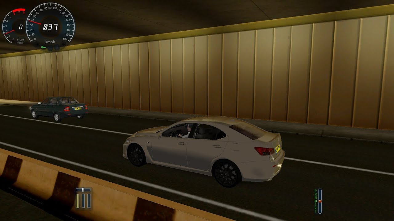 Lexus city car driving