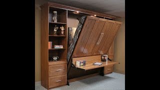 Templeton Oak Murphy Bed with Stay Level Desk