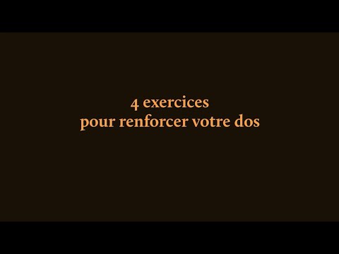 4 exercices pour renforcer votre dos | Chiro Gatineau #27