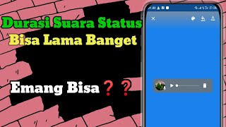 2 Cara Membuat status Suara  Di WhatApp Lebih Dari 30 Detik Terbaru 2023