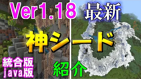 マイクラ 統合版 Java版 新 シード値シャッフル後の激レア神シード5選 雪山 洞窟 スポナー エンドポータルなど マインクラフトサバイバル 神マップ 1 18 Seeds マイクラ神シード Mp3