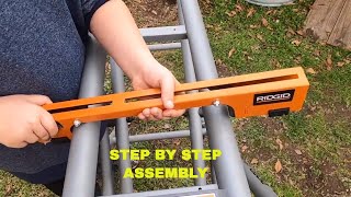 How To Assemble RIDGID Miter Saw Stand Instructions from Home Depot AC9946