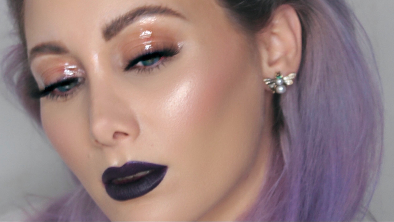 VALENTINE O ANTI VALENTINE? - Glossy eyes & labbra scure makeup Collab GRACEONYOURDASH