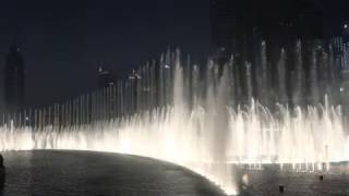 Dubai Fountain at Burj Khalifa in 4K