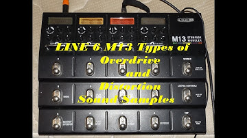 Line 6 M13 Multi Effects Distortion type sound samples