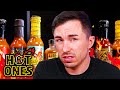 Austin Spomer Can't Breathe While Eating Spicy Wings | Hot Ones