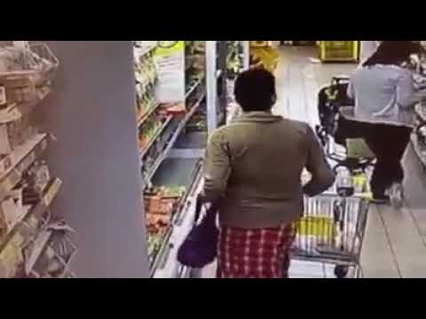 Woman shits in store