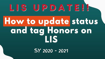 Paano iupdate ang LIS status for the end of the School Year 2020-2021 for ELEM AND JHS | RYANS BOARD