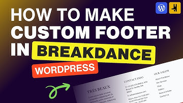 How to Create Custom Footer in WordPress using the Breakdance Footer Builder - Ep 02