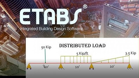 How to apply Point Load,Distributed Load,check SFD-BMD in ETABS software with complete instruction.