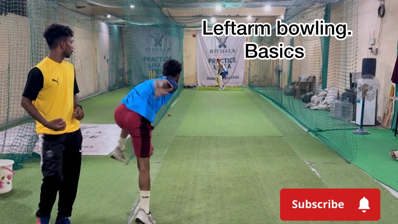 Leftarm spinner bowling action 