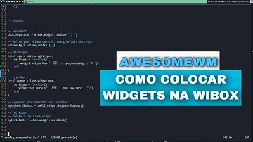 AWESOMEWM - Colocando widgets na Wibox.