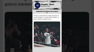Mi̇lli̇ Maçi Tri̇bünde İzleyen Ali̇ Koç Arda Ve Ferdi̇yi̇ Ayakta Alkişladi Şfet Ç Ç