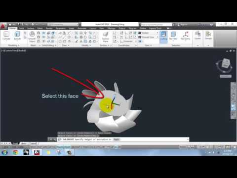 Complete 3D modelling of CPU fan with AutoCAD360p