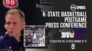 K-State Interim Matthew Driscoll, PJ Haggerty, Nate Johnson react after loss to BYU
