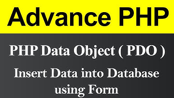 Insert Data into Database using Form PDO in PHP (Hindi)