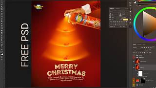 How I Designed This Stunning Christmas Ad Flyer in Photoshop + Free PSD File Download
