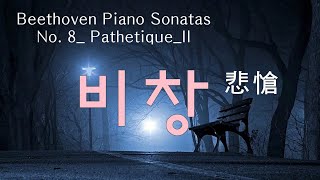 B.G.M. for Peaceful relaxation_ 1h _ Beethoven_Pathetique_II _베토벤 피아노 소나타 &quot;비창&quot; 2악장