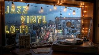 Smooth Jazz for Work & Relaxation | Open Window Sessions | City Lights Through the Rain screenshot 2