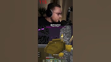 Ohnepixel dies to the enderdragon #ohnepixel #minecraft #twitch #gaming #funny #shorts