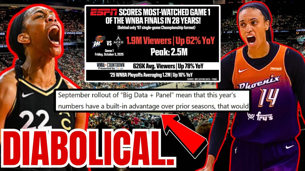 Рейтинги WNBA просто ДЬЯВОЛЕНСКИЕ! Новые данные Nielsen РАЗДУВАЮТ финал «Mercury Aces», КОТОРЫЙ В...
