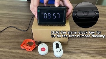 P6 - Daytech caregiver pager calling system care host - How to set clock alarm