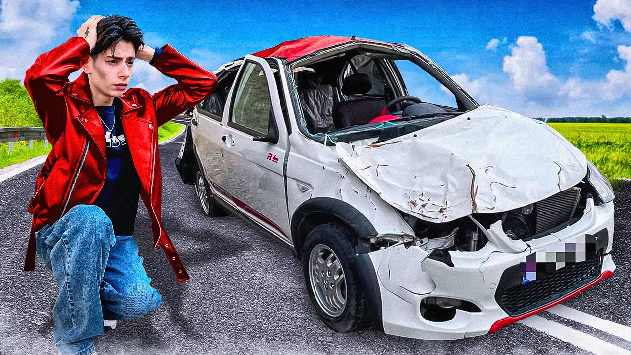 ماشین جدیدم داغون شد (واقعی)😭😓