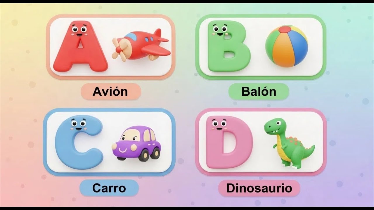 Abecedario para niños y Bebés 👶 | Letras Grandes y Fáciles de Aprender | Video Educativo
