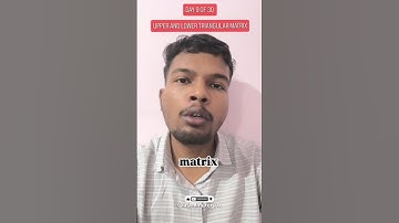 Day 9 | Upper & Lower Triangular Matrix in 1 Min | Last Minute GATE